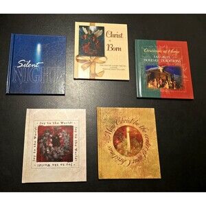 5 New Christmas Holiday Jesus Gift Books Stocking Stuffers Friends Family SET #2